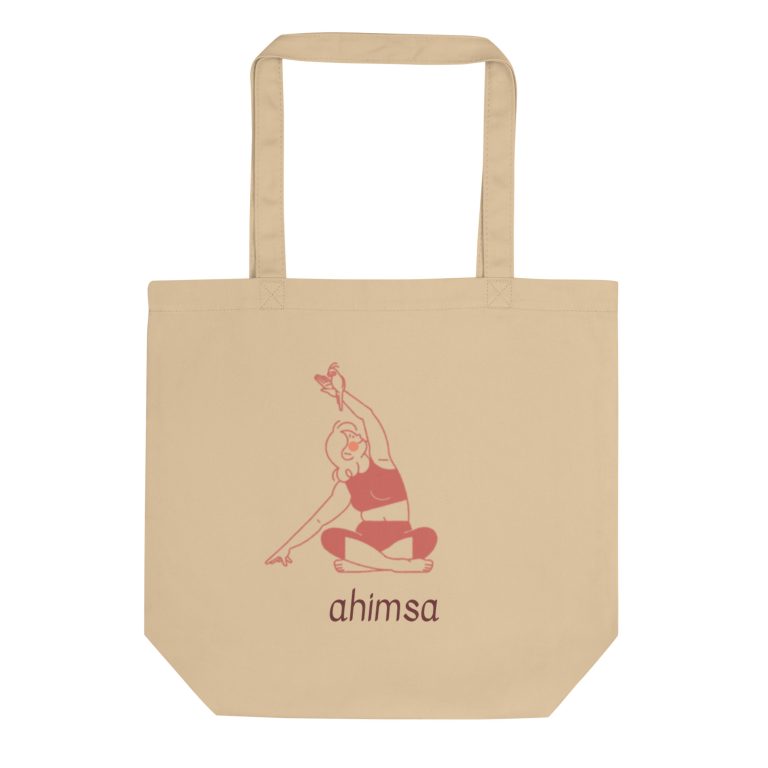 Ahimsa Yoga Girl Tote Bag - No-Violencia